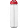 H2O Active® Vibe 850 ml sportfles met tuitdeksel - Transparant/Rood
