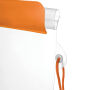 Transparant spatwaterdicht telefoontasje SMART SPLASH oranje