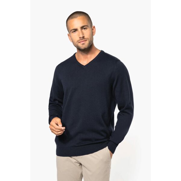 Heren pullover met v-hals Heren pullover met v-hals
