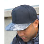Bronx Glitter Flat Peak Snapback Cap - Black/Pink - One Size