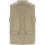 Venera 200 g/m2 werkvest met V-hals en meerdere zakken - Donkerzand - 3XL