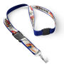 Afneembare polyester keycord met gesublimeerde satijnen overlay