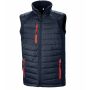 Black compass gewatteerde softshell bodywarmer Navy/Red 3XL