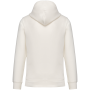 Ecologische uniseks sweater met capuchon en verlaagde schouders in geborsteld fleece Ivory XXS