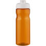 H2O Active® Base 650 ml sportfles met flipcapdeksel - Oranje/Wit