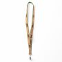 Zeefdruk lanyard van kurk en polyester Zeefdruk lanyard van kurk en polyester