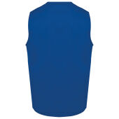 Bodywarmer polykatoen multizakken Royal Blue 4XL