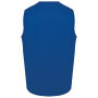 Bodywarmer polykatoen multizakken Royal Blue 4XL
