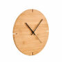 ESFERE - Ronde bamboe wandklok - Hout