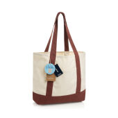 SHOP LOCAL AWARE™ recycled cotton 350gsm Tote bag, bordeauxrood