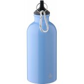 Gerecyclede roestvrijstalen enkelwandige fles (400 ml) Sable zwart