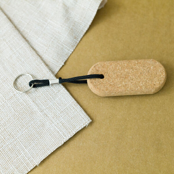 Plivat kurk sleutelhanger - Beige Plivat kurk sleutelhanger - Beige