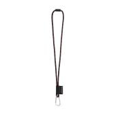 75091. SET Lanyard NAUTIC Lang (Ø 7 mm) met 55 mm D-vormige karabijnhaak en Ø 7 mm veiligheidssluiting