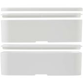 MIYO POP dubbellaagse lunchtrommel van 700+700 ml - Wit MIYO POP dubbellaagse lunchtrommel van 700+700 ml - Wit