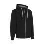 Sweat cardigan | bonded - Black, 2XL