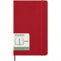 Moleskine week-agenda voor 12 maanden met harde kaft L - Scarlet rood