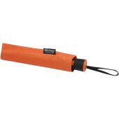Agnes 21" opvouwbare paraplu met automatische opening van RPET - Oranje Agnes 21" opvouwbare paraplu met automatische opening van RPET - Oranje