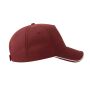 RECY FIVE PIPING, BURGUNDY/WHITE, One size, ATLANTIS HEADWEAR