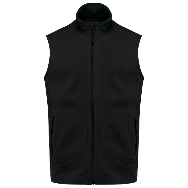 Ecologische uniseks bodywarmer van microfleece