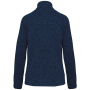 Heather damesvest met rits Navy Melange 3XL