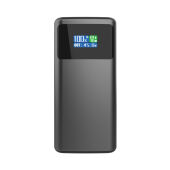 Quantum RCS ultra-fast PD45W 10.000mAh powerbank met scherm, grijs, zwart