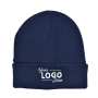 Gebreide muts met fleece - Navy