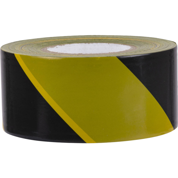 Afzetlint geel/zwart 80 mm x 500 meter Afzetlint geel/zwart 80 mm x 500 meter
