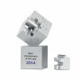 KUBZLE - Metalen 3D puzzel - Mat Zilver
