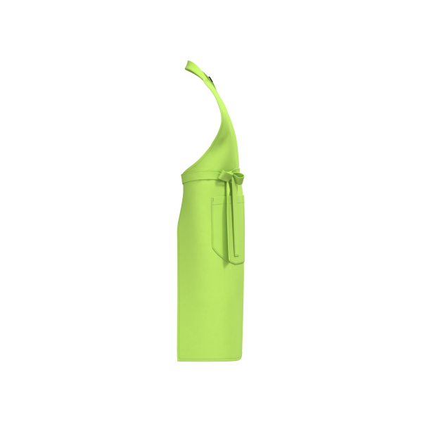 Schort met zak van biologisch katoen Lime One Size Schort met zak van biologisch katoen Lime One Size