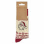 SOC LARGE - Paar kerstsokken L - Beige