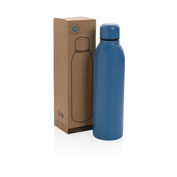 RCS gerecycled roestvrijstalen vacuümfles 500ML, blauw RCS gerecycled roestvrijstalen vacuümfles 500ML, blauw