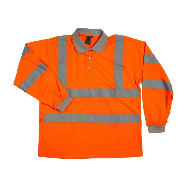 Hi-Vis Long Sleeve Polo Shirt