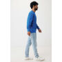 IQONIQ Etosha lichtgewicht gerecycled katoen sweater, royal blue (M)