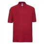 RUS Children's Classic Polycot. Polo, Bright Red, 11-12jr
