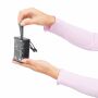 Powerbank / zaklamp OPEN SOURCE transparant, zwart