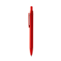 BOMOK soft touch balpen van gerecycled aluminium - rood