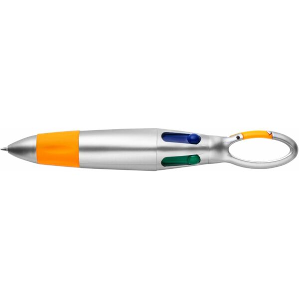 Balpen Marvin | Kunststof | 4 inktkleuren - oranje Balpen Marvin | Kunststof | 4 inktkleuren - oranje
