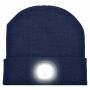 Gebreide muts met ledlamp - Navy