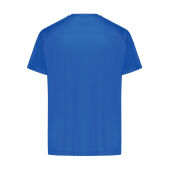 Iqoniq Tikal gerecycled polyester sneldrogend sport t-shirt, royal blue (M)