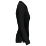 Damespolo lange mouwen Black 3XL
