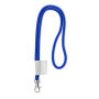 Polyester 2-kleurige koord-lanyard met full color label