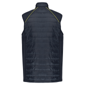 Bodywarmer Day To Day in twee stoffen Navy / Fluorescent Yellow 4XL