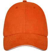 Darton 6 panel sandwich cap - Oranje