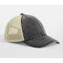 6 PANEL VINTAGE TRUCKER, VINTAGE BLACK/STONE, One size, BEECHFIELD