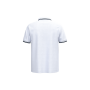 Herenpolo met korte mouwen en contrasterende bies White / Navy 4XL
