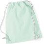Katoenen gymtas Pastel Mint / White One Size