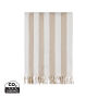 VINGA Ornos GRS katoenen hamamdoek, beige, wit