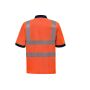 HI-VIS SHORT SLEEVE POLO, HI VIS ORANGE, L, YOKO