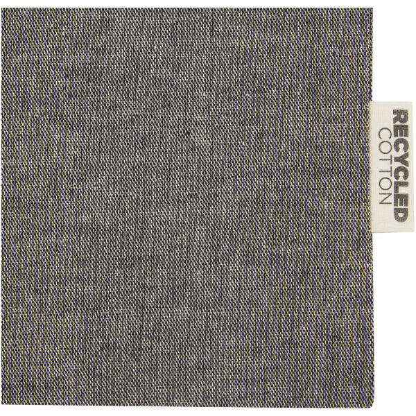 Pheebs geschenktas van 150 g/m² GRS gerecycled katoen, groot, 4 l - Gemêleerd zwart Pheebs geschenktas van 150 g/m² GRS gerecycled katoen, groot, 4 l - Gemêleerd zwart