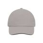 5 Panel Sandwich Cap light-grey/black